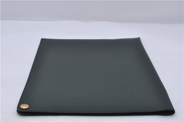 Auth LOUIS VUITTON Taiga Japan 15th Anniversary Documents Case Green LV 5912C
