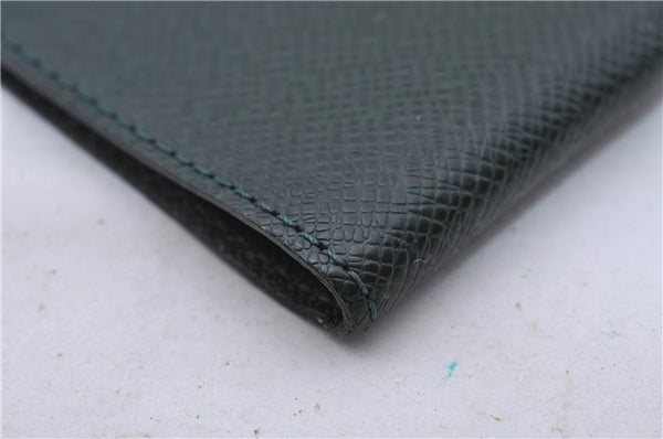 Auth LOUIS VUITTON Taiga Japan 15th Anniversary Documents Case Green LV 5912C