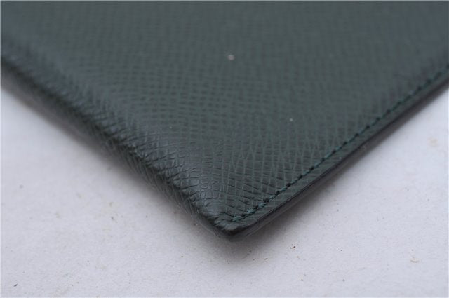 Auth LOUIS VUITTON Taiga Japan 15th Anniversary Documents Case Green LV 5912C
