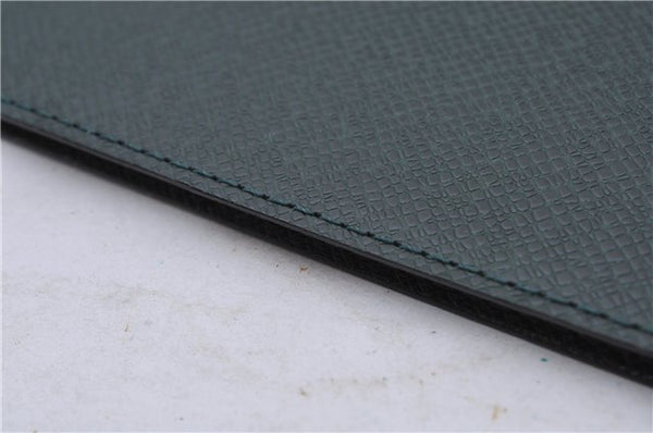 Auth LOUIS VUITTON Taiga Japan 15th Anniversary Documents Case Green LV 5912C