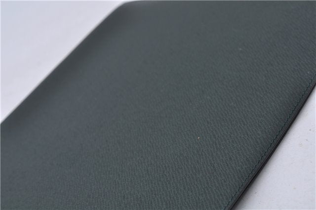 Auth LOUIS VUITTON Taiga Japan 15th Anniversary Documents Case Green LV 5912C