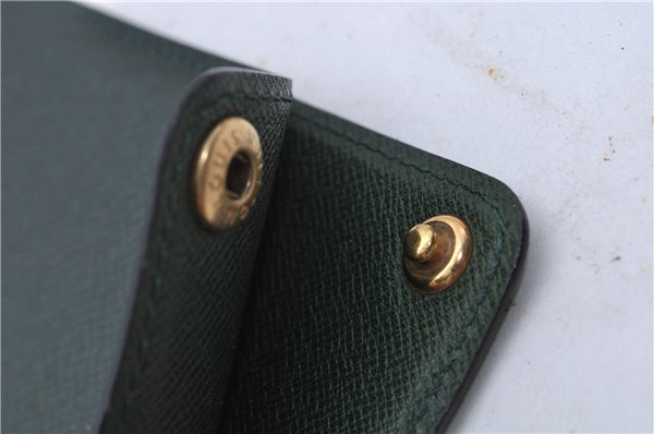 Auth LOUIS VUITTON Taiga Japan 15th Anniversary Documents Case Green LV 5912C