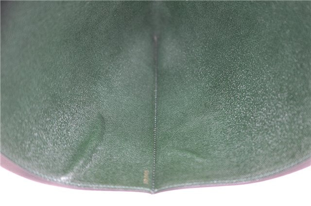 Auth LOUIS VUITTON Taiga Japan 15th Anniversary Documents Case Green LV 5912C