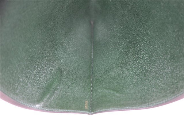 Auth LOUIS VUITTON Taiga Japan 15th Anniversary Documents Case Green LV 5912C