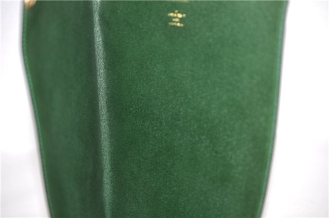 Auth LOUIS VUITTON Taiga Japan 15th Anniversary Documents Case Green LV 5912C
