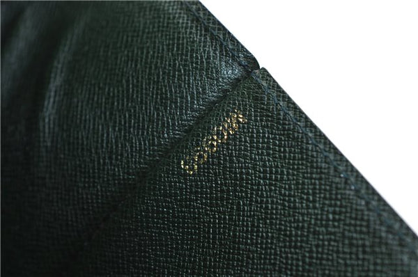 Auth LOUIS VUITTON Taiga Japan 15th Anniversary Documents Case Green LV 5912C