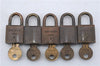 Authentic Louis Vuitton Padlock and Key 10Set Old Model LV 5913D