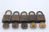 Authentic Louis Vuitton Padlock and Key 10Set Old Model LV 5913D