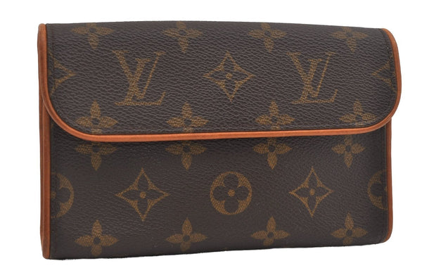 Auth Louis Vuitton Monogram Pochette Florentine Pouch Waist Bag M51855 LV 5913I