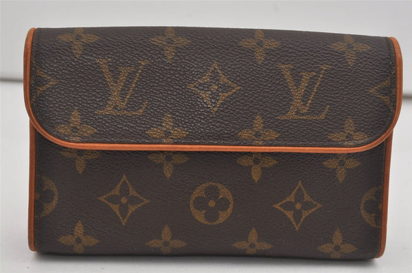 Auth Louis Vuitton Monogram Pochette Florentine Pouch Waist Bag M51855 LV 5913I