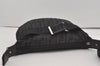 Authentic FENDI Zucca Shoulder Cross Body Bag Purse Canvas Leather Black 5916I