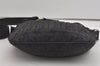 Authentic FENDI Zucca Shoulder Cross Body Bag Purse Canvas Leather Black 5916I
