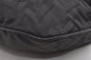 Authentic FENDI Zucca Shoulder Cross Body Bag Purse Canvas Leather Black 5916I