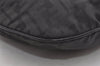 Authentic FENDI Zucca Shoulder Cross Body Bag Purse Canvas Leather Black 5916I