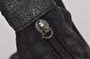 Authentic FENDI Zucca Shoulder Cross Body Bag Purse Canvas Leather Black 5916I