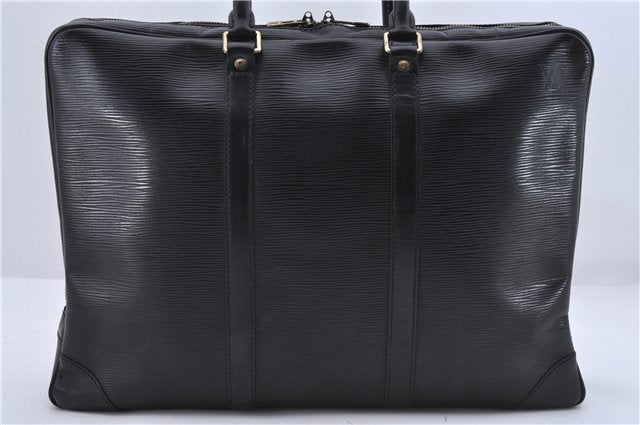 Auth Louis Vuitton Epi Porte Documents Voyage Briefcase Black M59162 LV 5917D