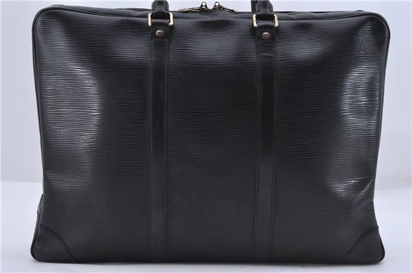 Auth Louis Vuitton Epi Porte Documents Voyage Briefcase Black M59162 LV 5917D