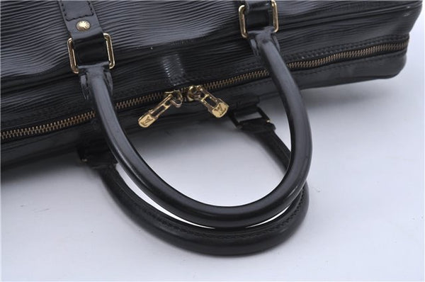 Auth Louis Vuitton Epi Porte Documents Voyage Briefcase Black M59162 LV 5917D