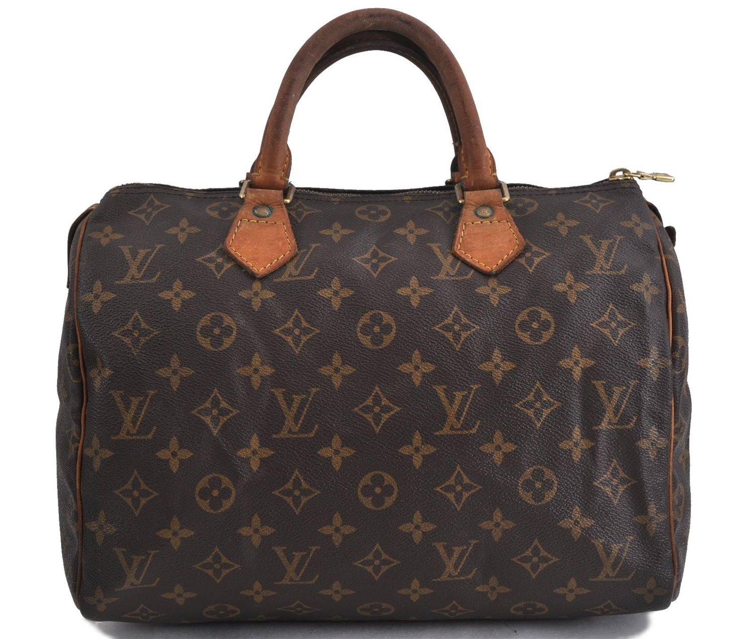 Authentic LOUIS VUITTON Monogram Speedy 30 Hand Bag Purse M41526 LV 5919C