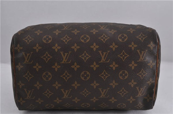 Authentic LOUIS VUITTON Monogram Speedy 30 Hand Bag Purse M41526 LV 5919C