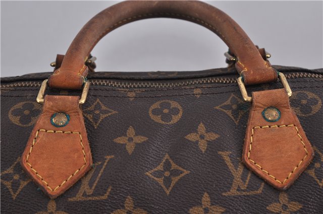 Authentic LOUIS VUITTON Monogram Speedy 30 Hand Bag Purse M41526 LV 5919C