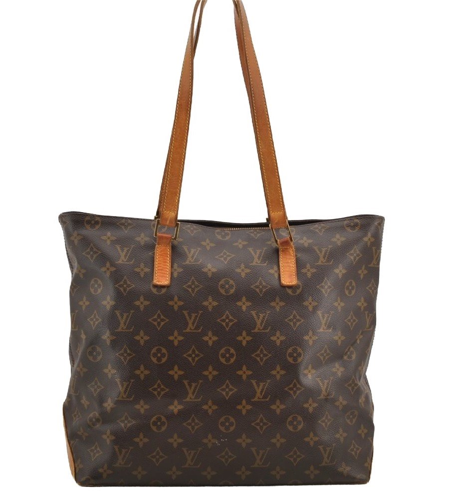 Authentic Louis Vuitton Monogram Cabas Mezzo Shoulder Tote Bag M51151 Junk 5919I