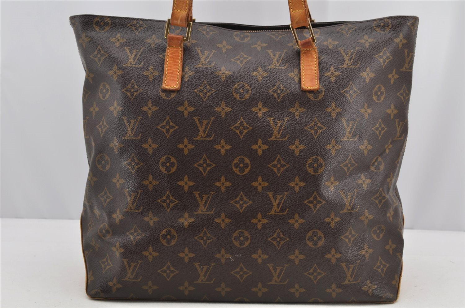 Authentic Louis Vuitton Monogram Cabas Mezzo Shoulder Tote Bag M51151 Junk 5919I