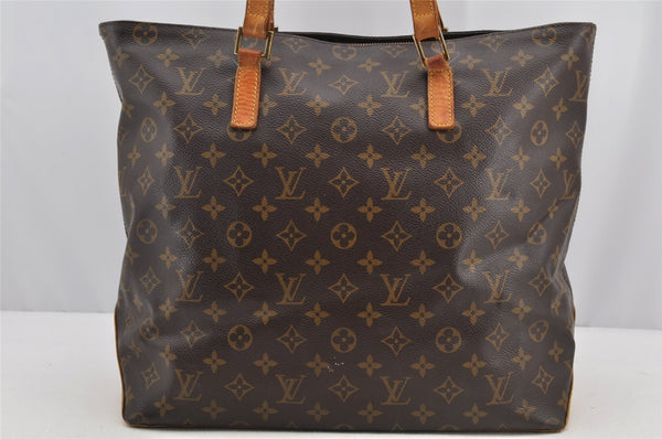 Authentic Louis Vuitton Monogram Cabas Mezzo Shoulder Tote Bag M51151 Junk 5919I
