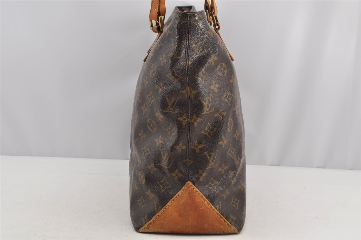 Authentic Louis Vuitton Monogram Cabas Mezzo Shoulder Tote Bag M51151 Junk 5919I