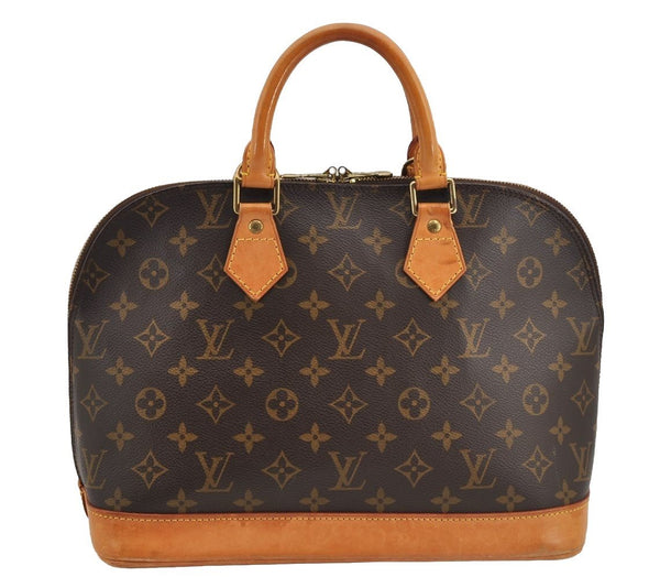 Authentic Louis Vuitton Monogram Alma Hand Bag Purse M51130 LV 5920I