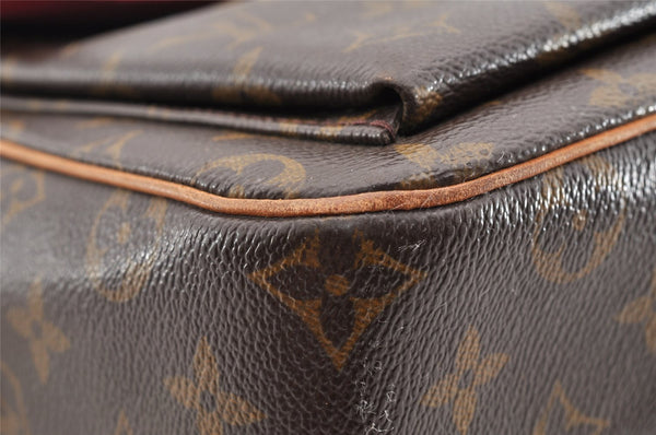 Authentic Louis Vuitton Monogram Viva Cite GM Shoulder Bag M51163 LV 5921I