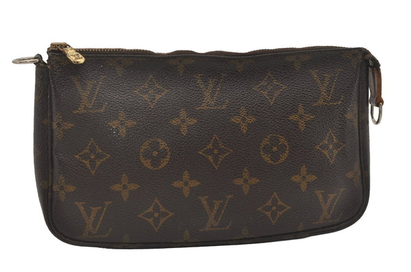 Authentic Louis Vuitton Monogram Pochette Accessoires Pouch M51980 LV 5922I