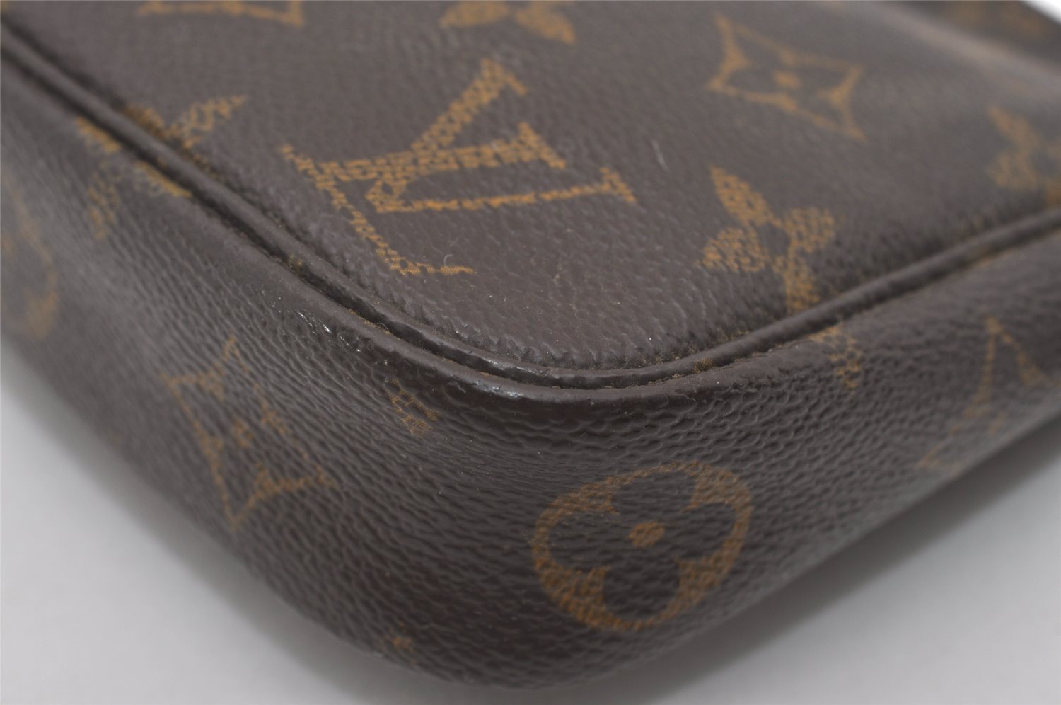 Authentic Louis Vuitton Monogram Pochette Accessoires Pouch M51980 LV 5922I