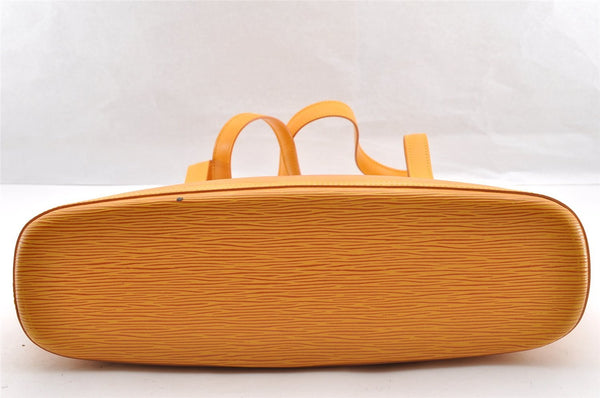 Authentic Louis Vuitton Epi Lussac Shoulder Tote Bag Yellow M52289 LV 5923I