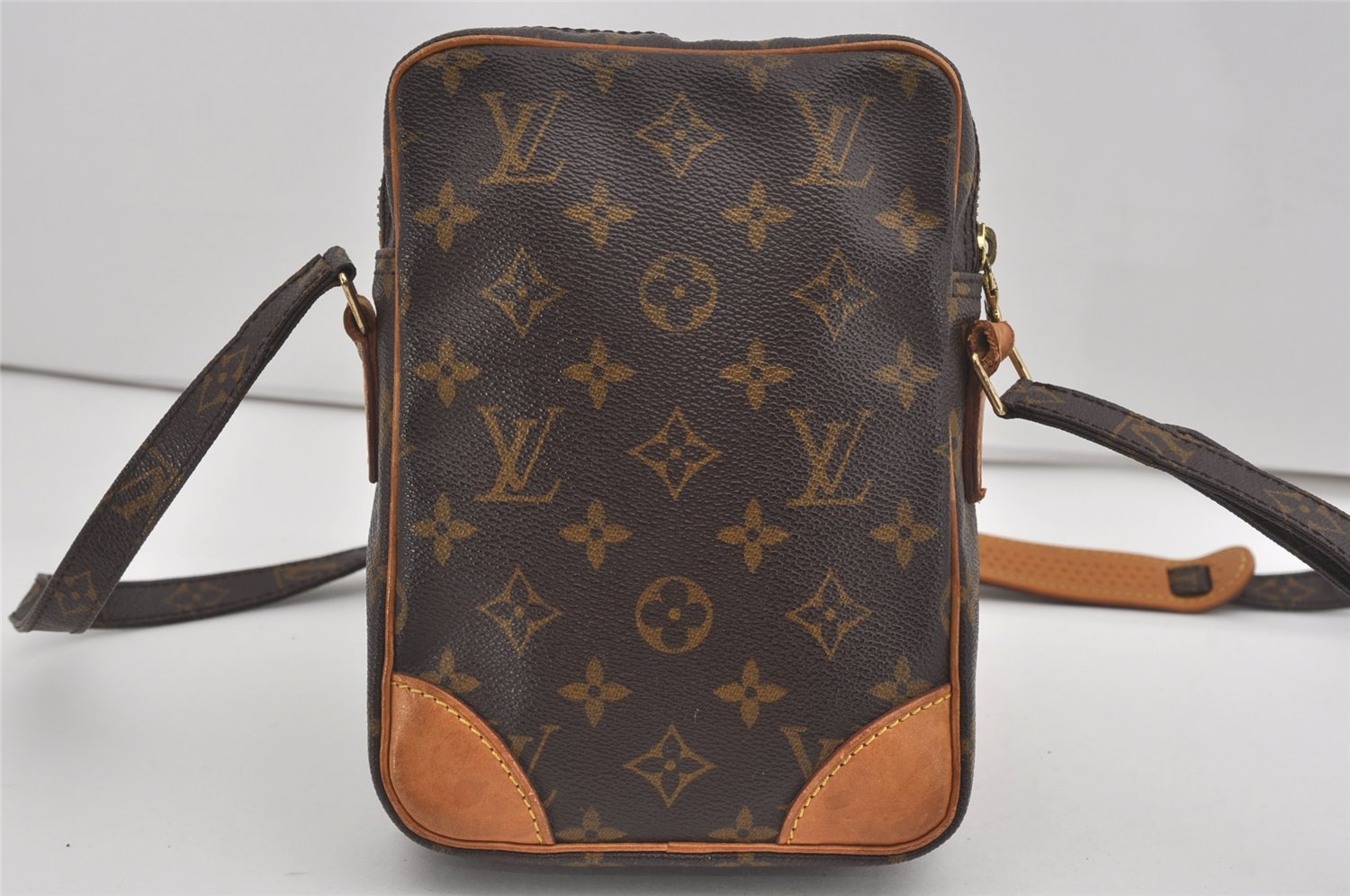 Authentic Louis Vuitton Monogram Danube Shoulder Cross Body Bag M45266 LV 5924I
