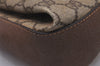 Authentic GUCCI Shoulder Cross Body Bag Purse GG PVC Leather Brown Junk 5925I