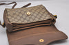 Authentic GUCCI Shoulder Cross Body Bag Purse GG PVC Leather Brown Junk 5925I