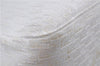 Authentic Christian Dior Trotter Tote Hand Bag Canvas Leather White 5926C