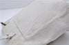 Authentic Christian Dior Trotter Tote Hand Bag Canvas Leather White 5926C