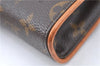 Auth Louis Vuitton Monogram Pochette Florentine Pouch Waist Bag M51855 LV 5929C