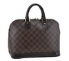 Authentic Louis Vuitton Damier Alma Hand Bag N51131 LV 5931D