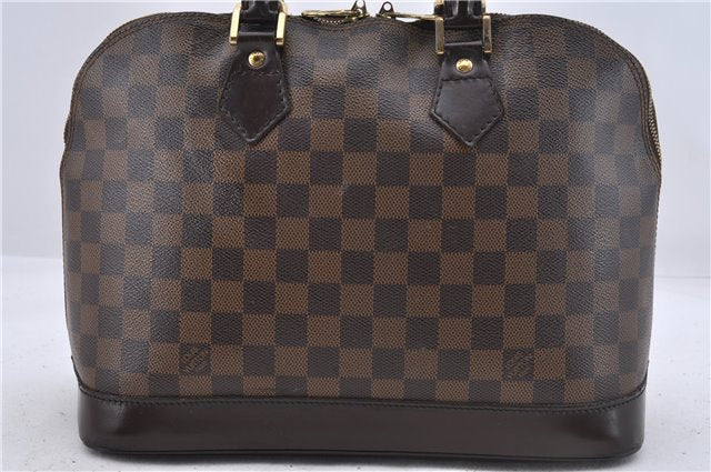 Authentic Louis Vuitton Damier Alma Hand Bag N51131 LV 5931D