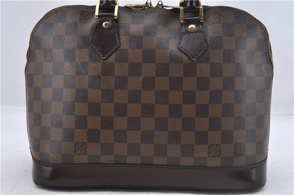 Authentic Louis Vuitton Damier Alma Hand Bag N51131 LV 5931D