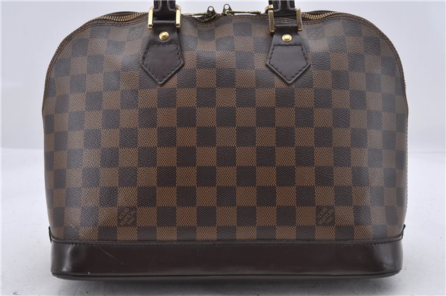 Authentic Louis Vuitton Damier Alma Hand Bag N51131 LV 5931D