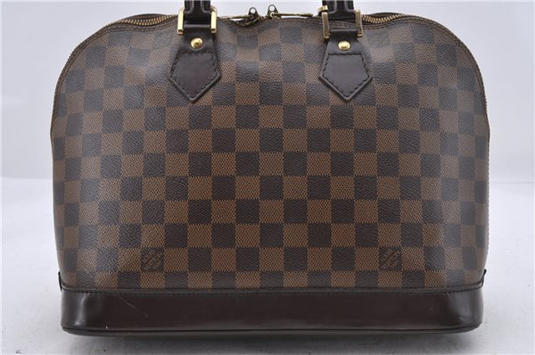 Authentic Louis Vuitton Damier Alma Hand Bag N51131 LV 5931D