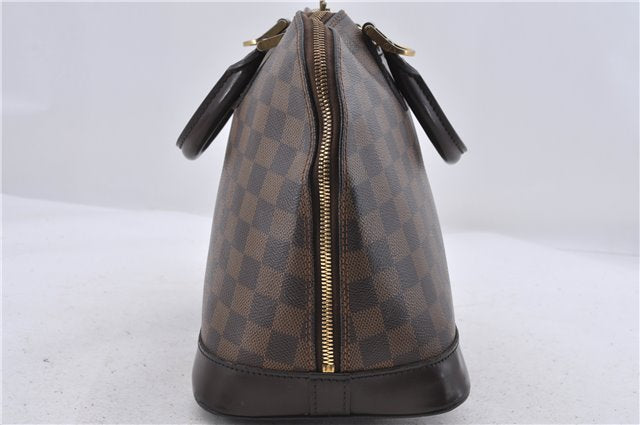 Authentic Louis Vuitton Damier Alma Hand Bag N51131 LV 5931D