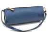 Authentic Louis Vuitton Epi For Soufflot Pouch Purse Blue LV 5932C