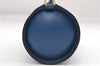 Authentic Louis Vuitton Epi For Soufflot Pouch Purse Blue LV 5932C
