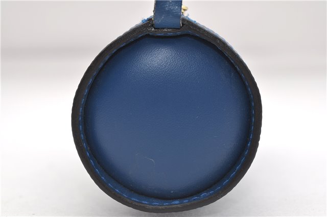 Authentic Louis Vuitton Epi For Soufflot Pouch Purse Blue LV 5932C