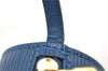 Authentic Louis Vuitton Epi For Soufflot Pouch Purse Blue LV 5932C
